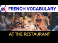 Vocabulaire franais  au restaurant mots et phrases