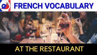 French Vocabulary  At the restaurant [Words and Phrases]