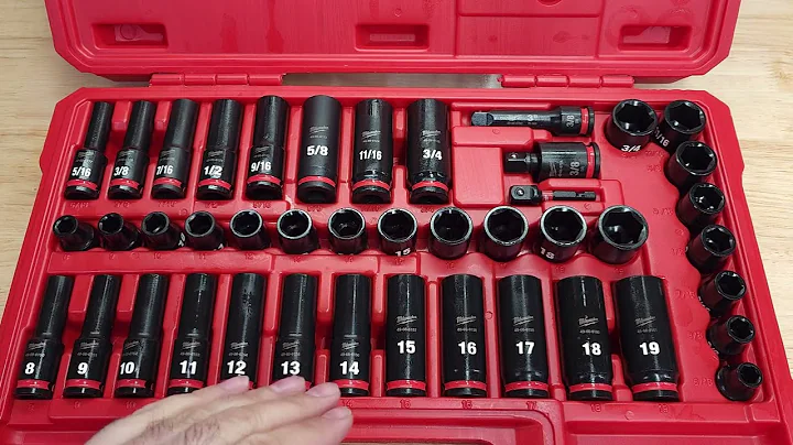 Milwaukee 43 Pcs 3/8in 6 Point SAE and Metric ShockWave Impact Sockets