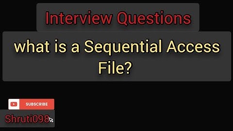 sequential access file || shruti098