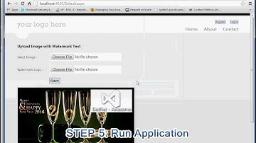 Add Watermark  Image(logo) to an image dynamically while uploading in ASP.NET.