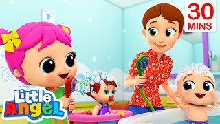 Bath Time with Mom (Mothers Day Edition) | Healthy Habits Little Angel Nursery Rhymes by Healthy Habits Little Angel Nursery Rhymes 7,732 views 1 year ago 32 minutes