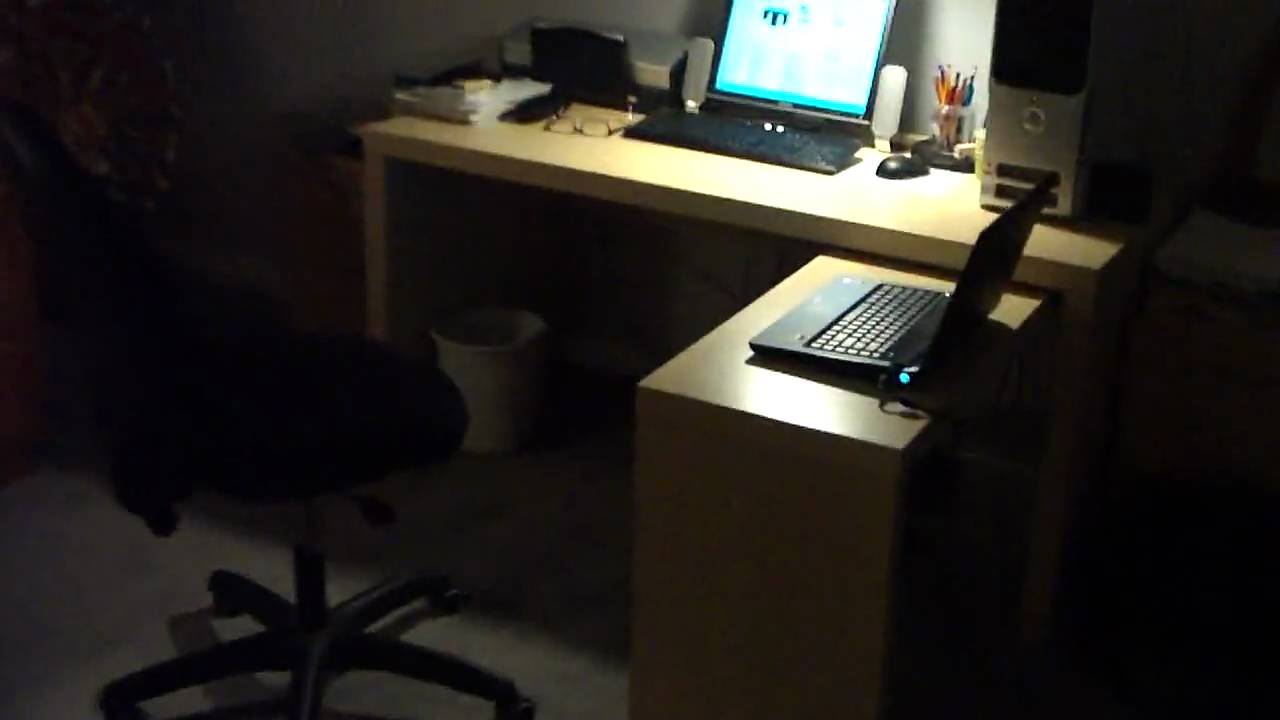 My New Desk Ikea Jonas Youtube