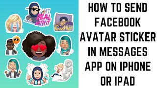 كيفية إرسال Facebook Avatar Sticker في تطبيق Messages على iPhone أو iPad screenshot 4