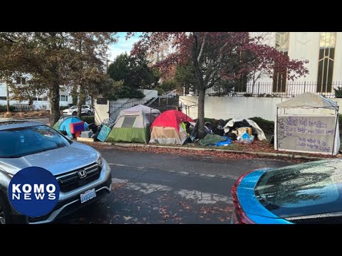 Homeless camp is scaring off parishioners at Seattle church