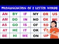 Two letter words  two letter words in english  two letter words phonics 2 letter blending sounds