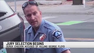 Jury selection begins for officer accused of killing George Floyd