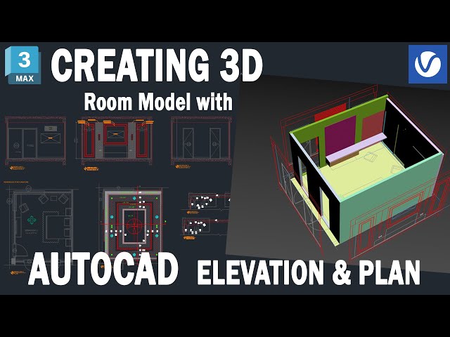 Creating 3d Room Model with Autocad Elevation and Plan in 3ds Max class=