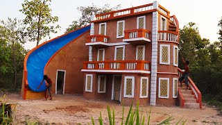 Building Most Creative Great Modern Water Slide Park & Update Mud Villa House Design In The Forest by I AM BUILDER 28,691 views 1 year ago 16 minutes