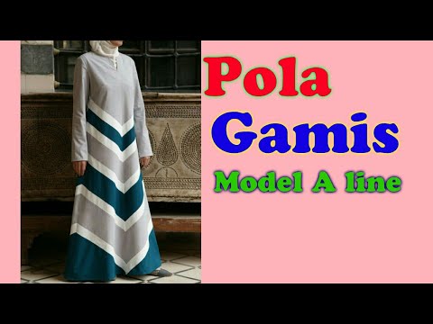 Tutorial Pola Gamis A Line Youtube