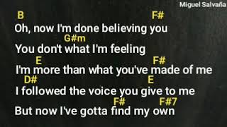 LISTEN - Beyonce with lyrics and chords