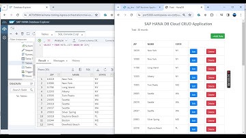 SAP HANA DB Cloud CRUD Application using Python Flask | CAP in SAP BAS