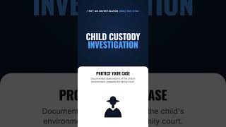 Child Custody Investigation: Documenting What Really Happens #Shorts #PrivateInvestigator