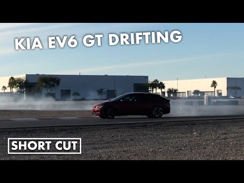 2023 Kia EV6 GT drifting