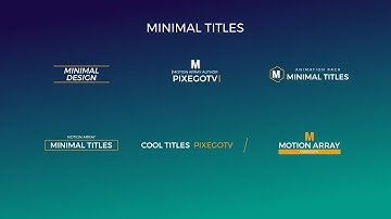 30 Motion Titles Pack After Effects Templates