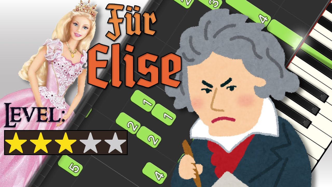 Lerne Für Elise am Klavier {1. Teil}! Klavier spielen lernen