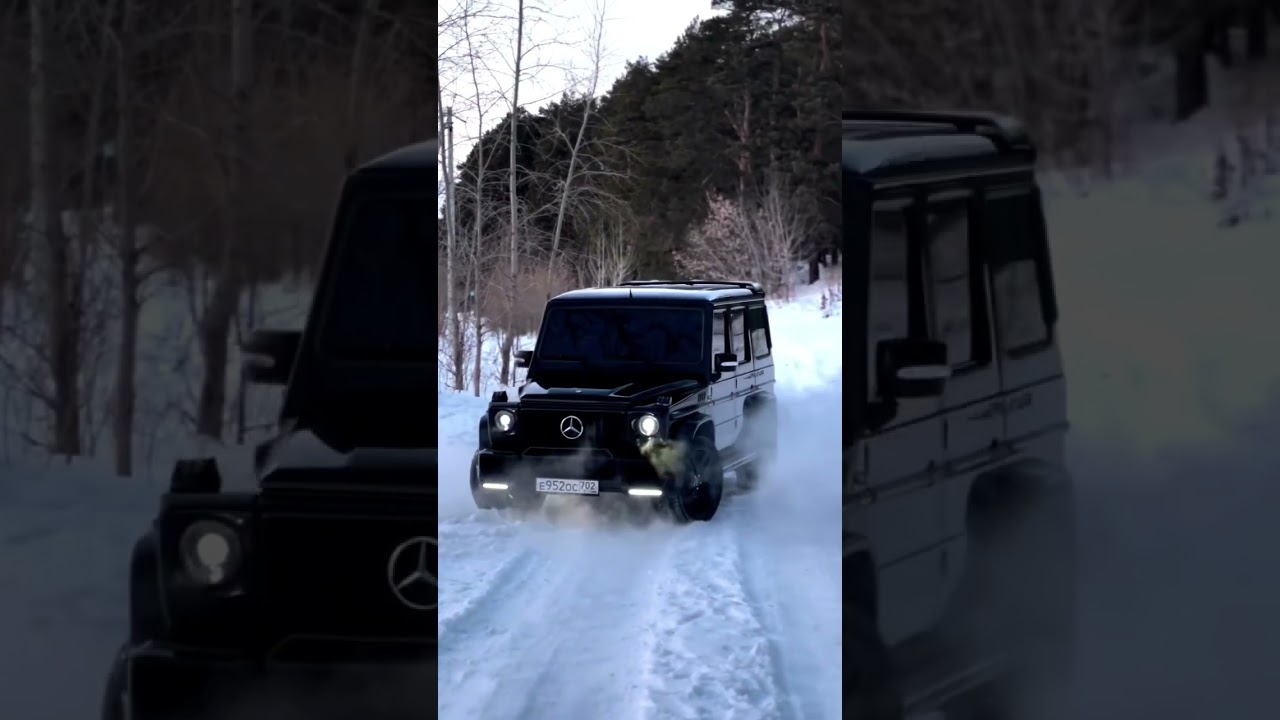 Mercedes G63 in Deep Snow ❄️ V8 Sound 💥