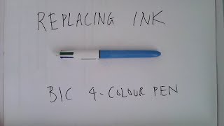 Replacing one of the colours in a BIC 4-colour pen