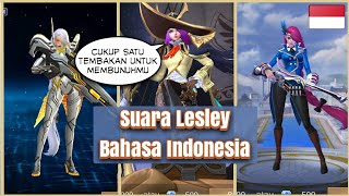 Suara Lesley + Suara Skin Legend Angelic Agent Bahasa Indonesia Hero Mobile Legends