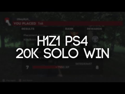 Ryh - H1Z1 PS4 20 Kills Solo!