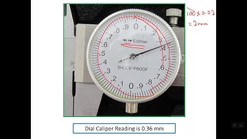 13) Reading Metric Dial Caliper with 0.02 mm Graduation (Least Count)