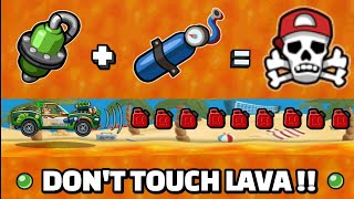 COMPLETE MAP WITHOUT TOUCHING LAVA!! 🤯 SATISFYING MAP IN COMMUNITY SHOWCASE - Hill Climb Racing 2