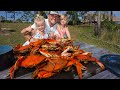 Catching MONSTER Crabs with my PRECIOUS Daughters! {Catch Clean Cook} Daddy Daughter Picnic!