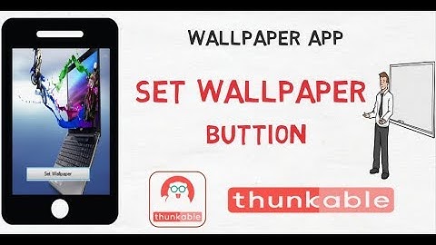 How to make wallpaper android app in Thunkable,Set wallpaper on mobile..