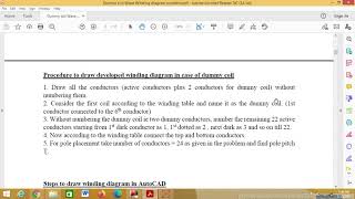 Simplex retrogressive wave winding with dummy coil problem