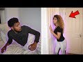 CHEATING WITH THE DOOR LOCKED PRANK ON GIRLFRIEND *SHE CRIES*