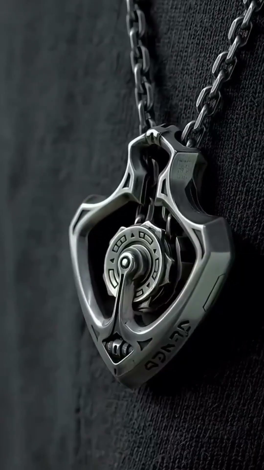 Mechanical Rotating Gear Vintage Necklace ?✅ Product Link in Bio ( # 2050 )