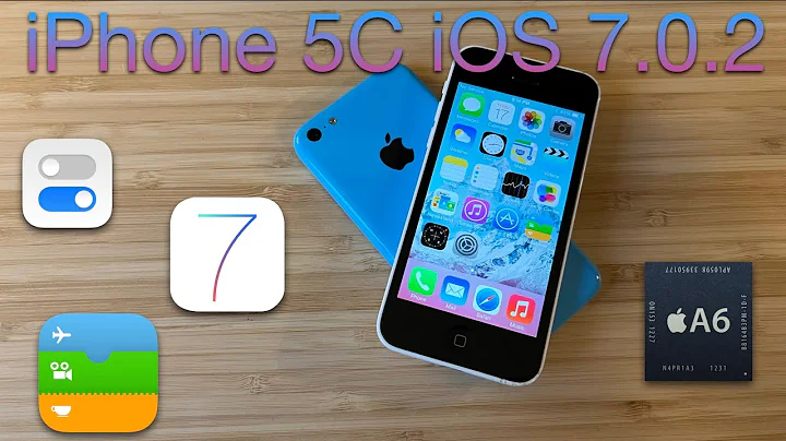 Unboxing an iPhone 5C on iOS 7.0.2