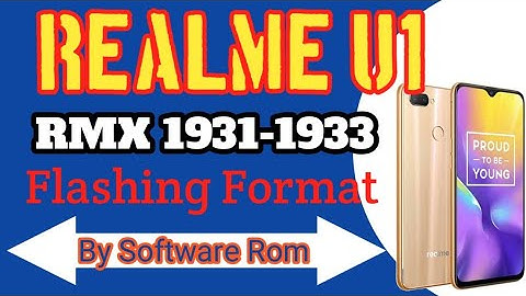 Realme u1 Rmx1831-1833 flashing format pin screen lock done by softwarerom