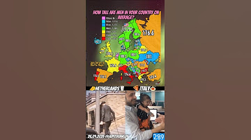How tall are men in your country on average? #shorts #geography #map #funny