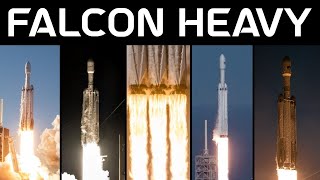 Falcon Heavy Rocket Launch Compilation