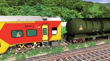 DOUBLE DECKER COUPLING OIL TANKER | BUMPY RAILROAD | RAILWORKS | TRAIN SIMULATOR| RAILROAD ATG