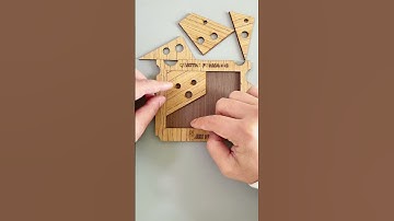 Can you put four pieces of cheese into the frame?#puzzles #IQ #iqtest