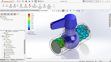CFD Analysis Ball Valve Use Solidworks