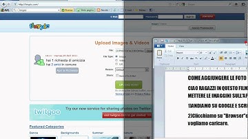 COME SI METTONO LE FOTO SULL
