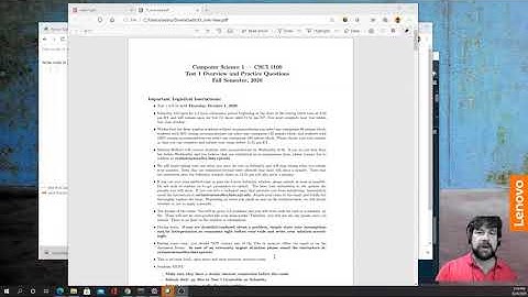 CSCI 1100 Turner Lecture08 Part1 Housekeeping