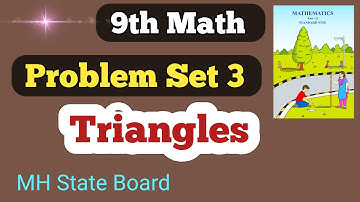Class 9th Math Geometry Problem Set 3 | Triangles Problem Set 3