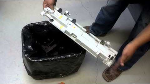 Emptying Waste Toner From Ricoh MP C2550 C2050 C2051 C2551