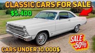 20 Perfect Classic Cars Under $10,000 Available on Craigslist Marketplace! Big Sale!!