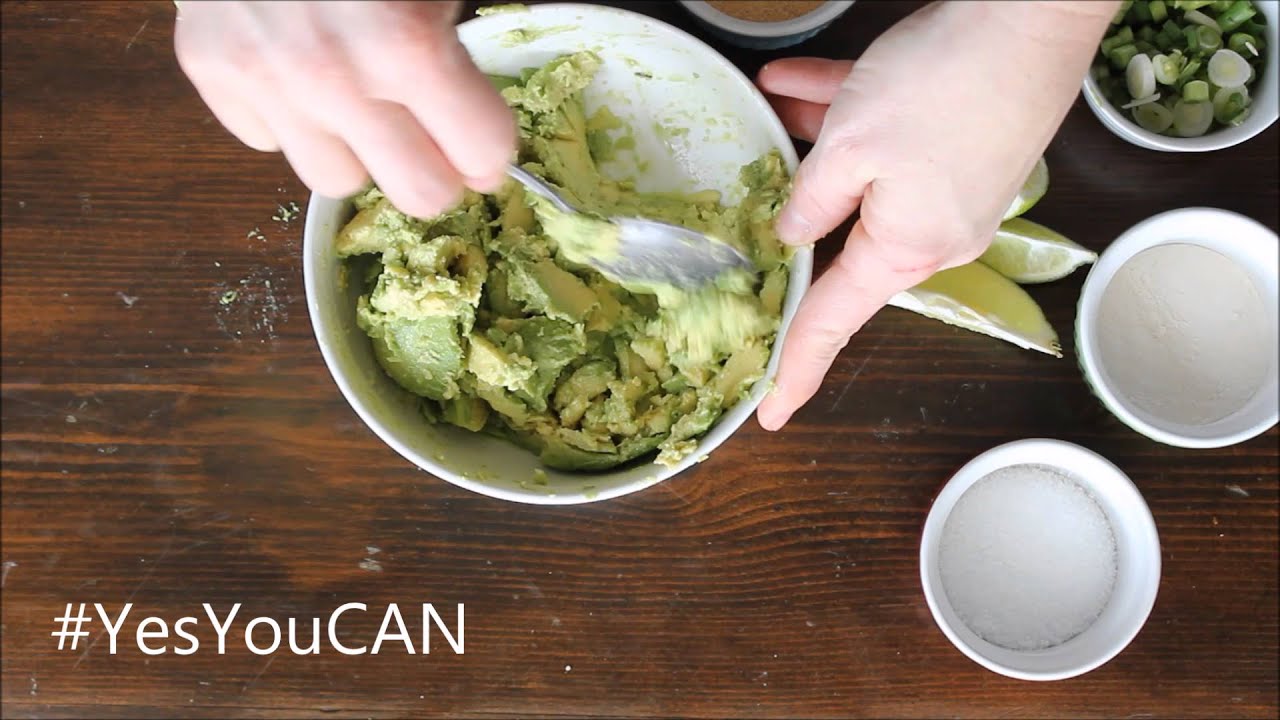 KITCHEN HACK Easy guacamole using a pastry blender YouTube