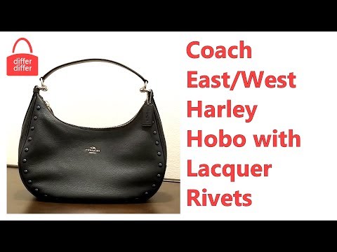 Coach East/West Harley Hobo with Lacquer Rivets 22548
