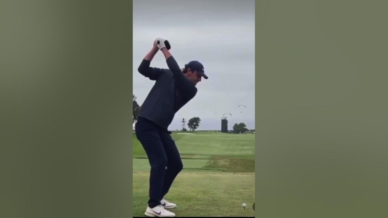 Slow Motion Golf Swing Down The Line Scottie Scheffler golf swing down the line slow motion #