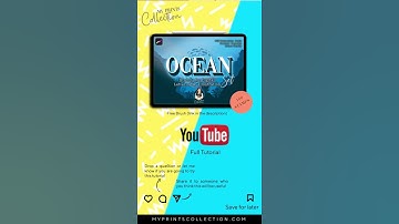 PROCREATE ILLUSTRATION | Easy Ocean Paper Cut Effect with you iPad in less than 10 MINUTES