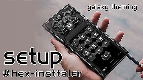HEX SETUP DARK SKULL SAMSUNG THEME ONE UI 1.2.3.4.5