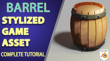 Create a STYLIZED Barrel in Blender (With TEXTURES) | COMPLETE TUTORIAL.