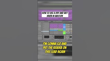 How To Use A Dry And Wet Knob In Ableton #shorts